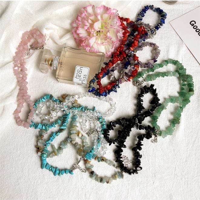 Elegant Polished Crystal Necklace - Lina