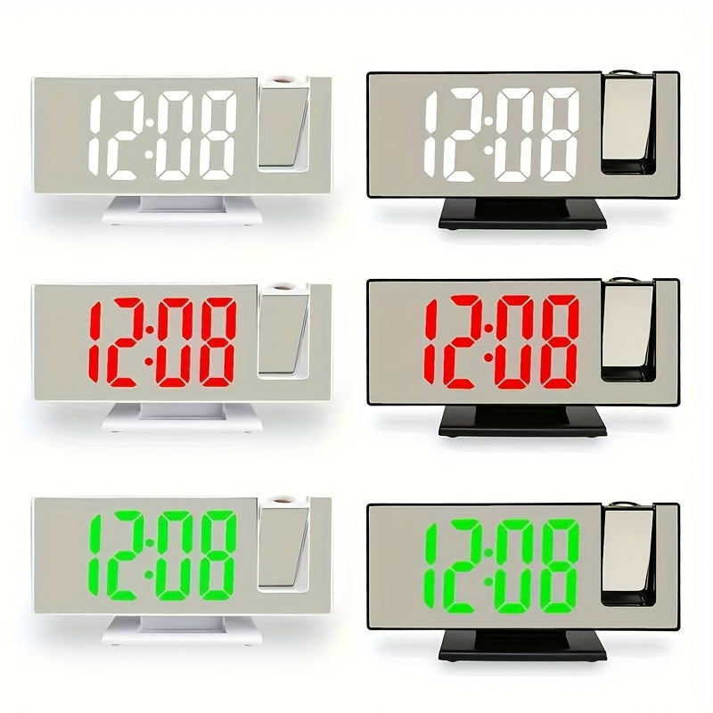 ProjectTime Clock - Stylish Large LED Projection Mirror