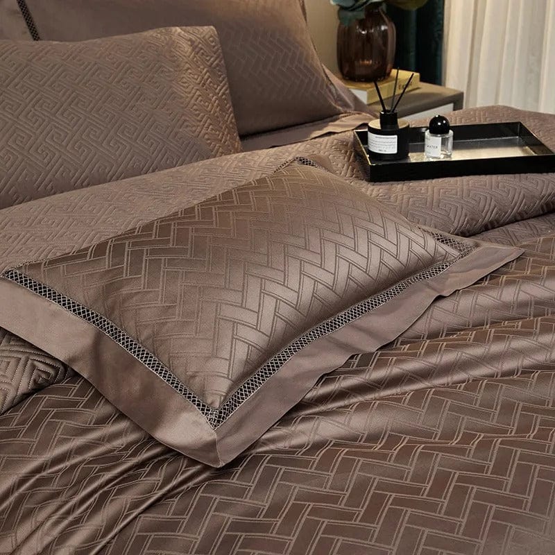 Elegance Brown – Luxurious Egyptian Cotton Bedding Set
