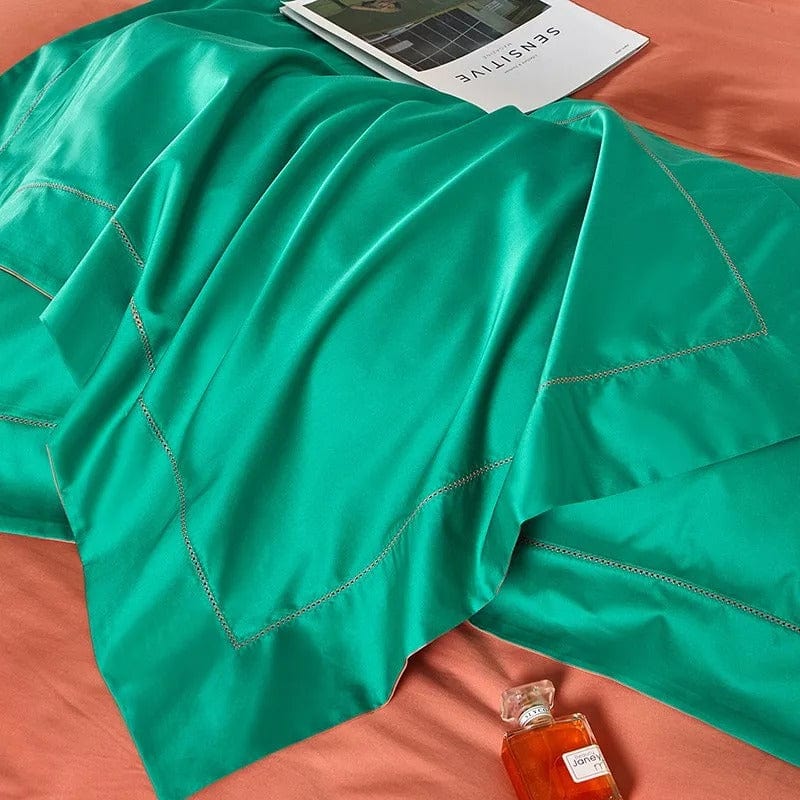 Dream Orange Green - Luxe Duvet Cover Set for Fresh Atmosphere