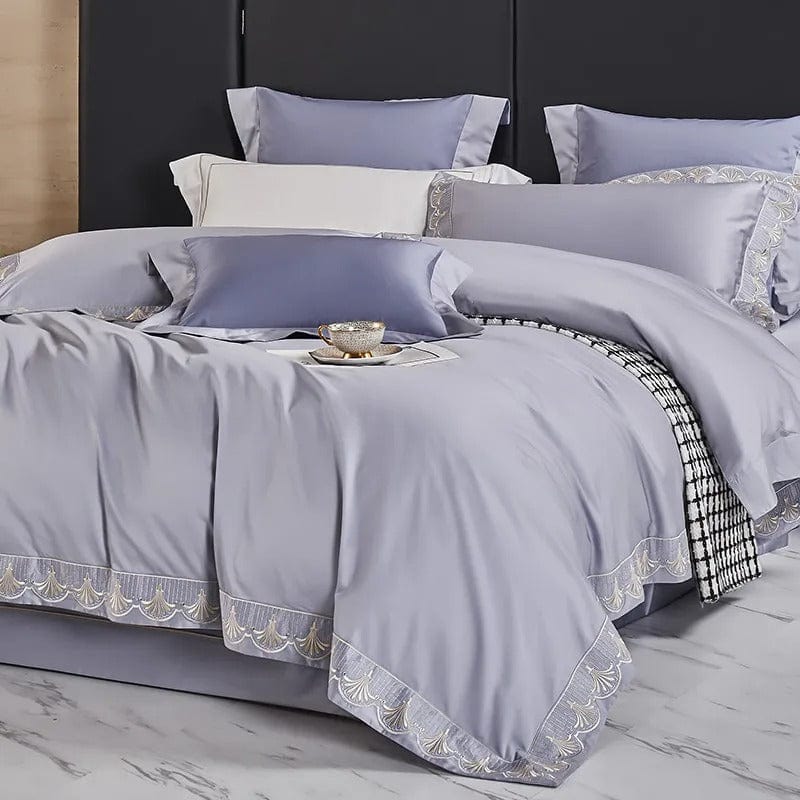 Luxxe Grey – Luxury Egyptian Cotton Bedding Set