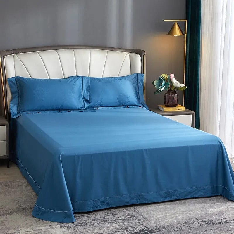 Elegance Blue - Luxurious Egyptian Cotton Bed Linen Set