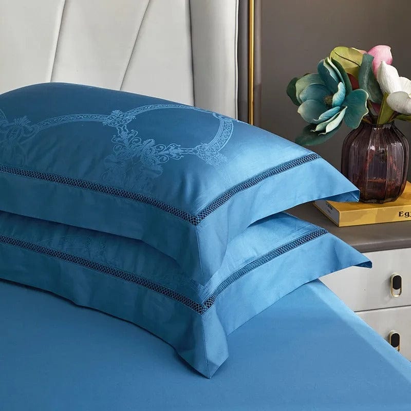 Elegance Blue - Luxurious Egyptian Cotton Bed Linen Set