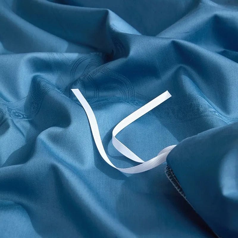 Elegance Blue - Luxurious Egyptian Cotton Bed Linen Set