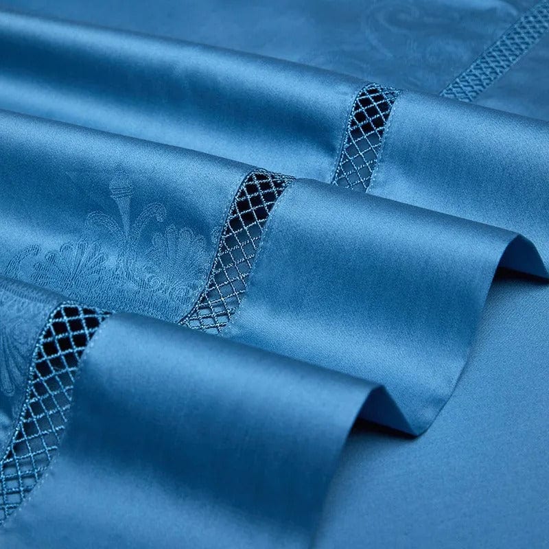 Elegance Blue - Luxurious Egyptian Cotton Bed Linen Set