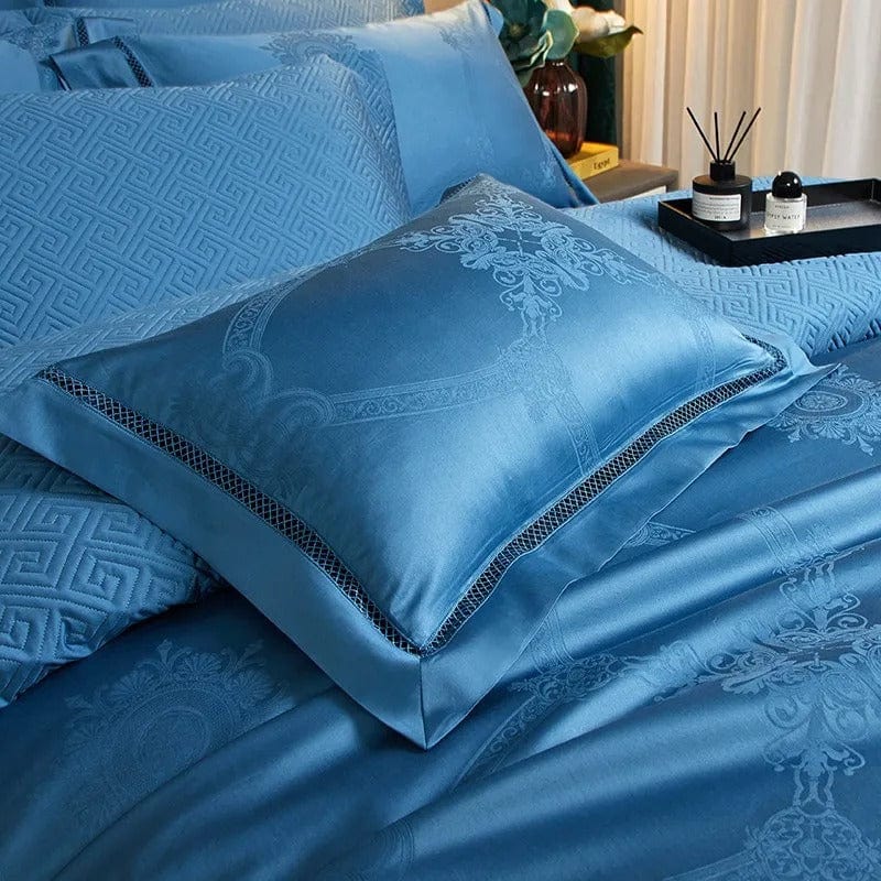 Elegance Blue - Luxurious Egyptian Cotton Bed Linen Set