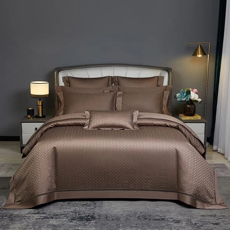 Elegance Brown – Luxurious Egyptian Cotton Bedding Set