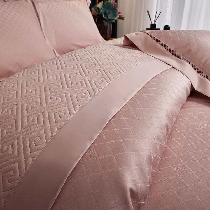 Elegance Blush - Lyxigt påslakan set av egyptisk bomull