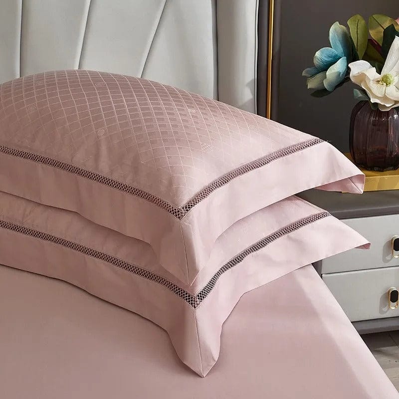 Elegance Blush - Lyxigt påslakan set av egyptisk bomull
