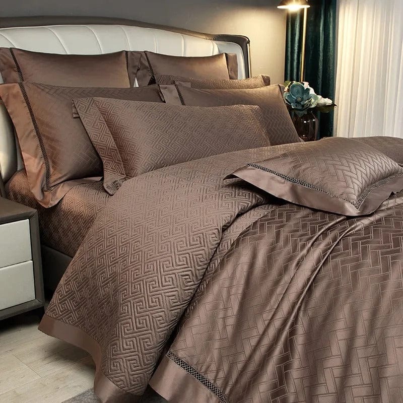 Elegance Brown – Luxurious Egyptian Cotton Bedding Set