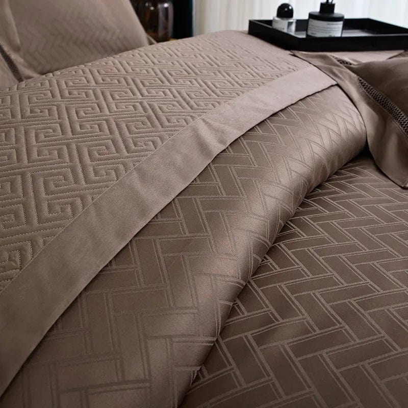 Elegance Brown – Luxurious Egyptian Cotton Bedding Set