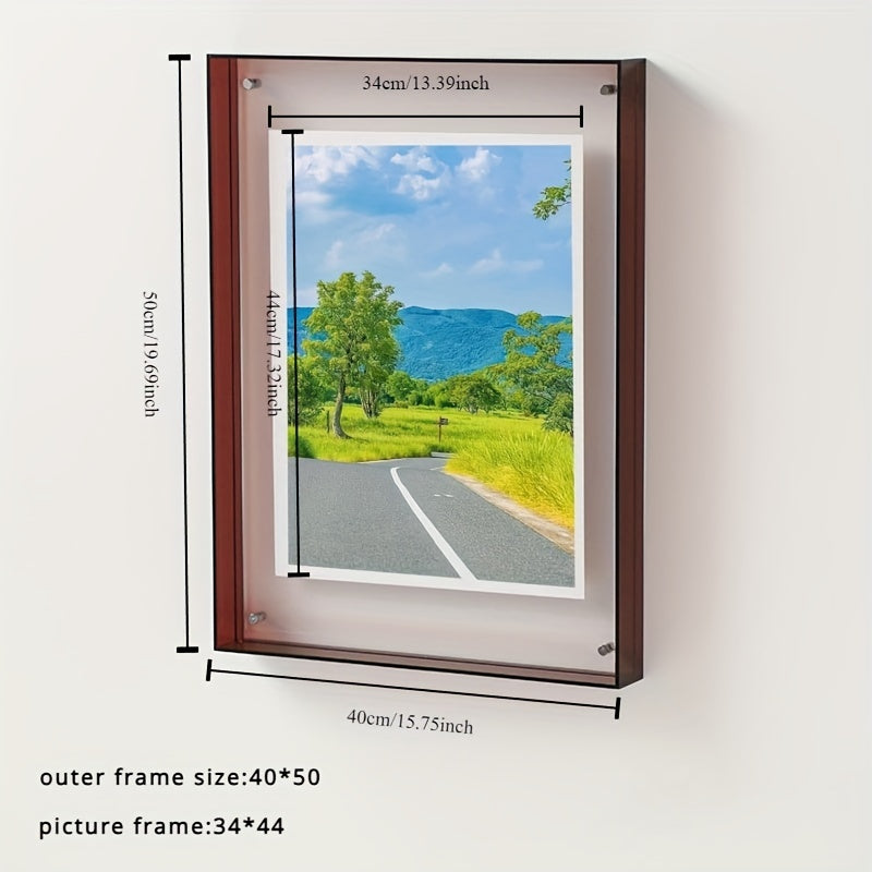 Acrylic Frame – Modern Vertical Photo Frame for Table and Wall
