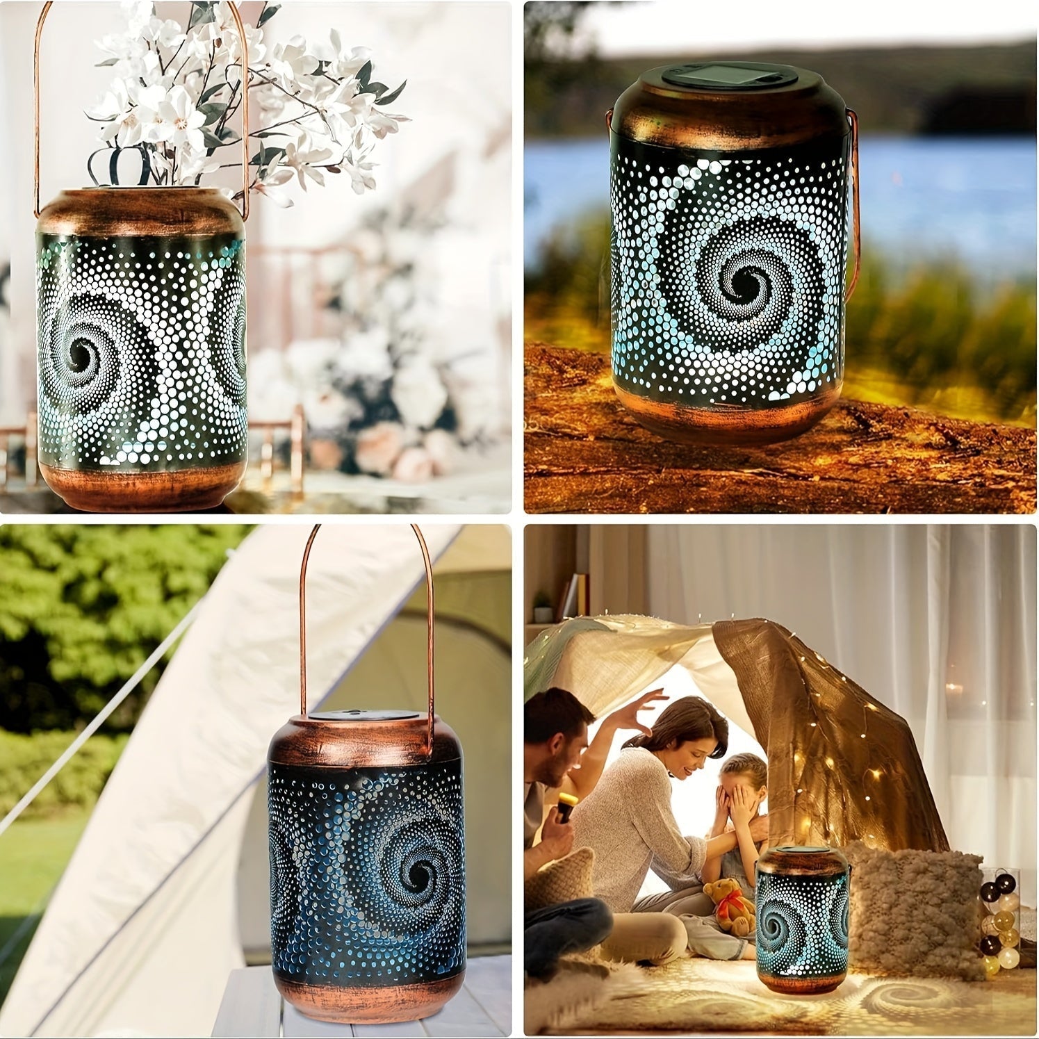 Solarlampa - Modern LED Sol lantern för utomhusbruk