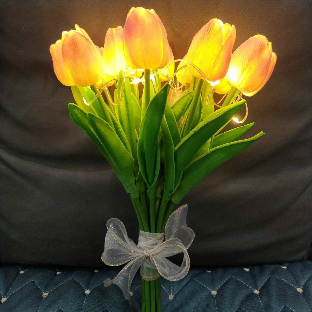 TulipGlow Lamp – LED Flower Night Light for the Room