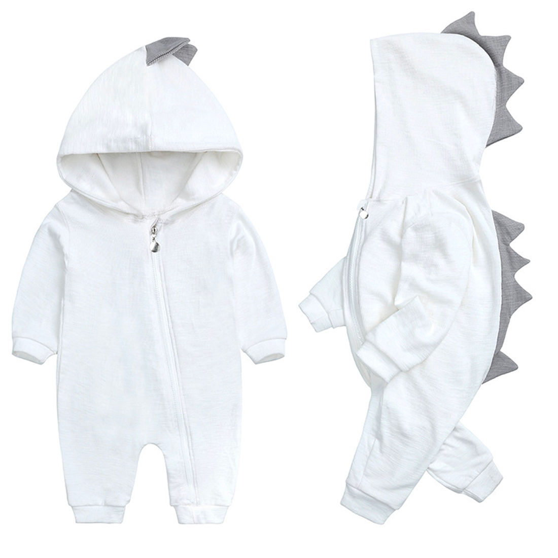 DinoDream – Cute Baby Bodysuit with Hood