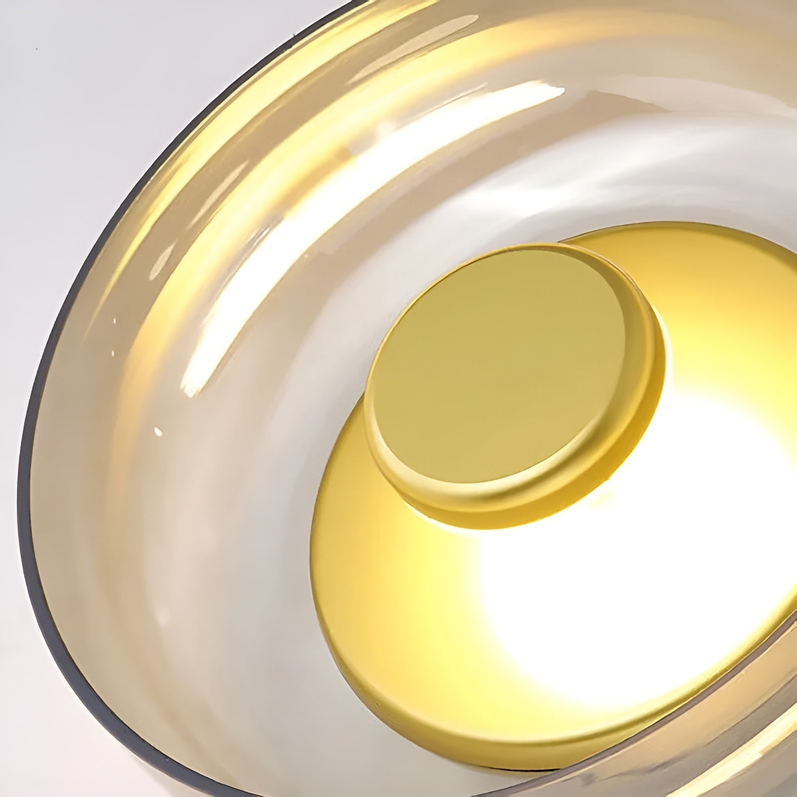 Luxe Nordisk Ljus - Premium LED Wall Lamp with Glass and Gold Accents