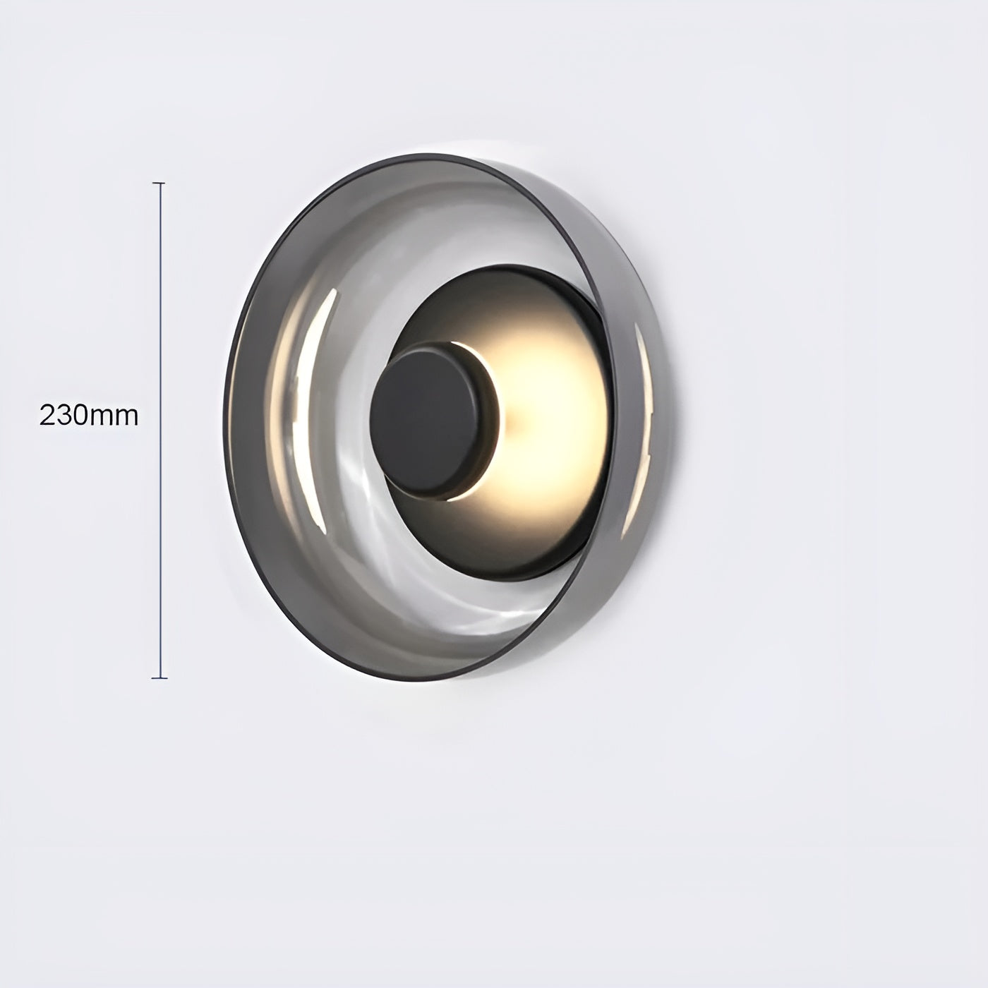 Luxe Nordisk Ljus - Premium LED Wall Lamp with Glass and Gold Accents
