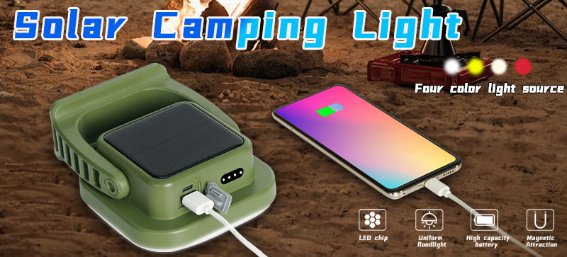 PowerGlow – Rechargeable LED Camping Lamp with Magnets