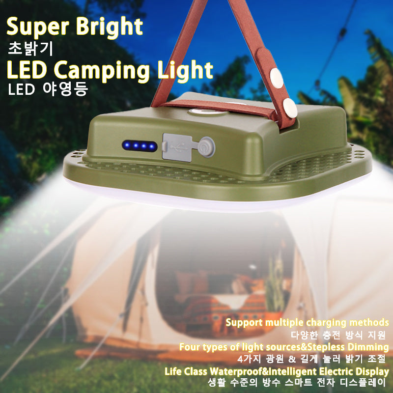 PowerGlow – Rechargeable LED Camping Lamp with Magnets