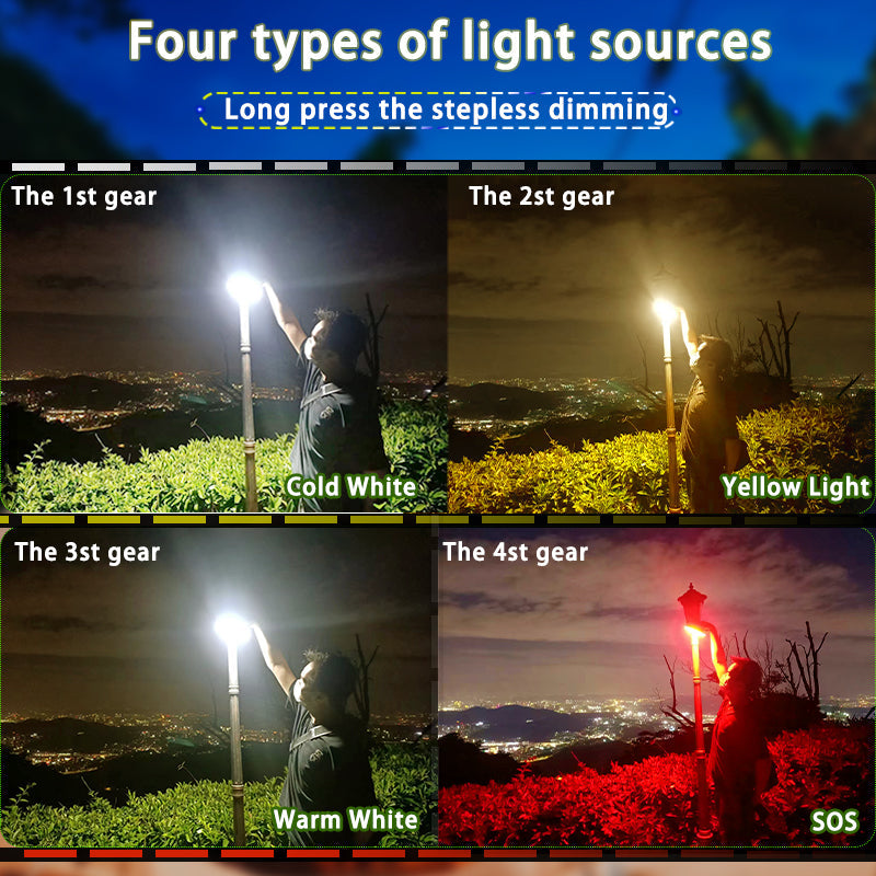 PowerGlow – Rechargeable LED Camping Lamp with Magnets