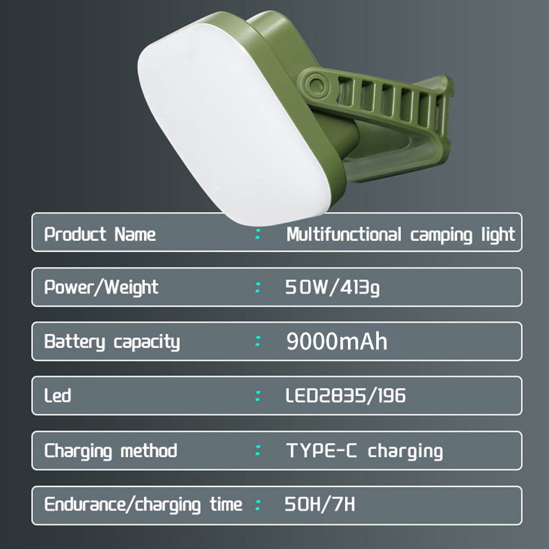 PowerGlow – Rechargeable LED Camping Lamp with Magnets