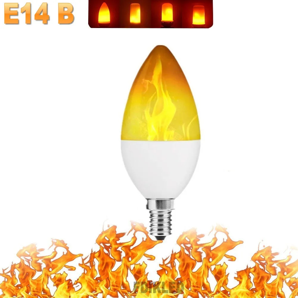 FlameGlow - LED Party Lamp with 4 Fire Modes