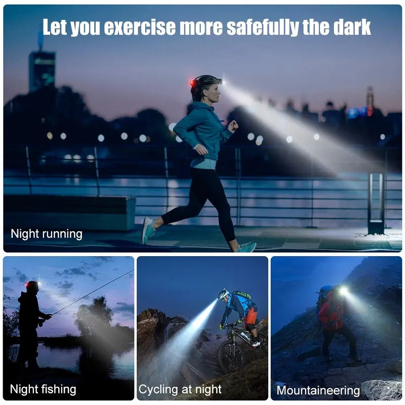 PowerGlow - Rechargeable Waterproof LED Headlamp