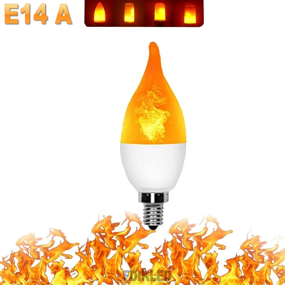 FlameGlow - LED Party Lamp with 4 Fire Modes