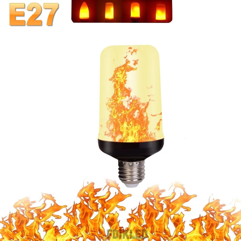 FlameGlow - LED Party Lamp with 4 Fire Modes