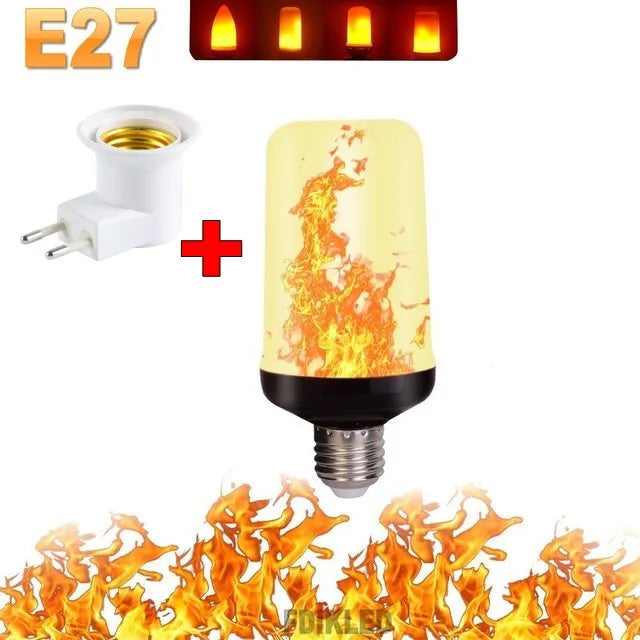 FlameGlow - LED Party Lamp with 4 Fire Modes