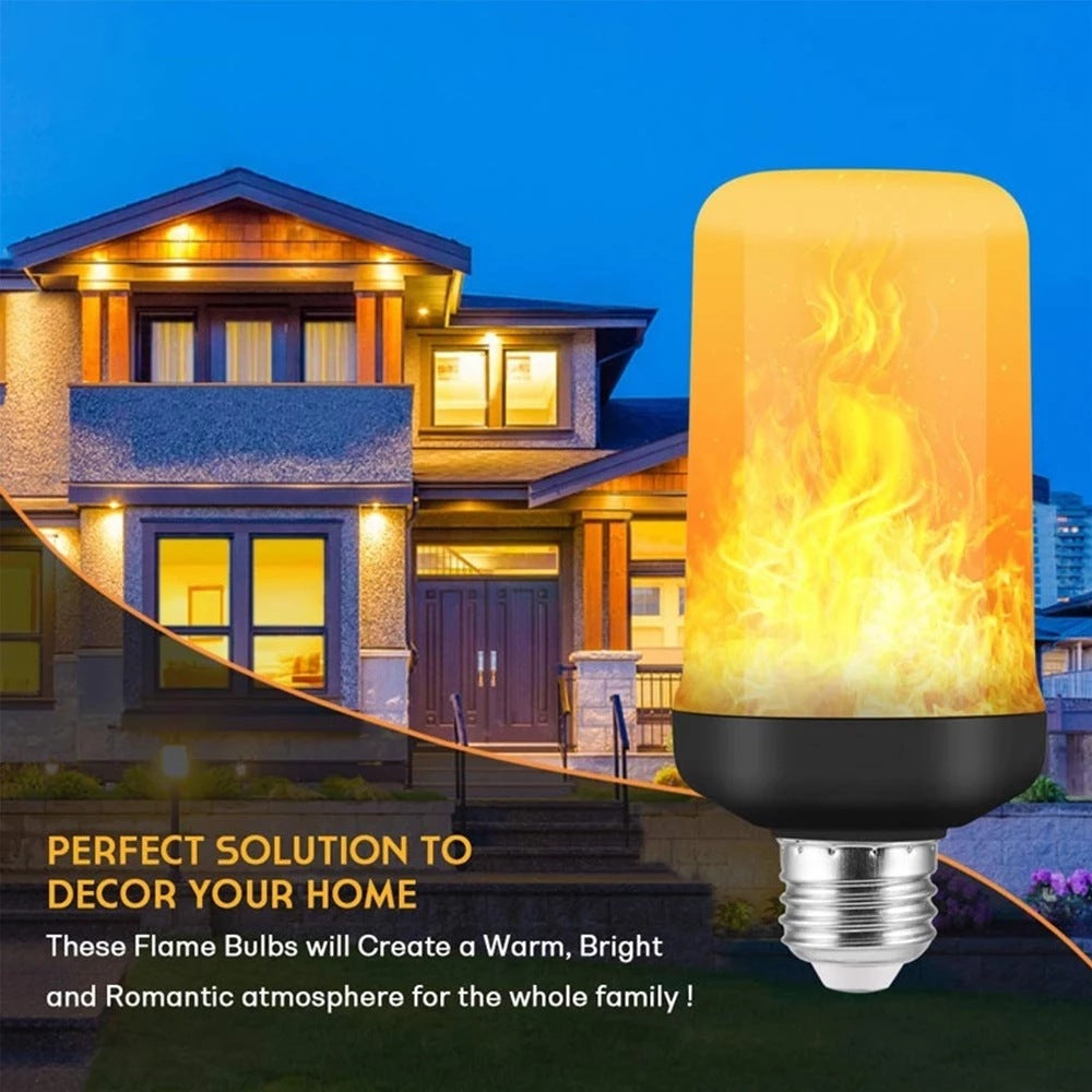 FlameGlow - LED Party Lamp with 4 Fire Modes