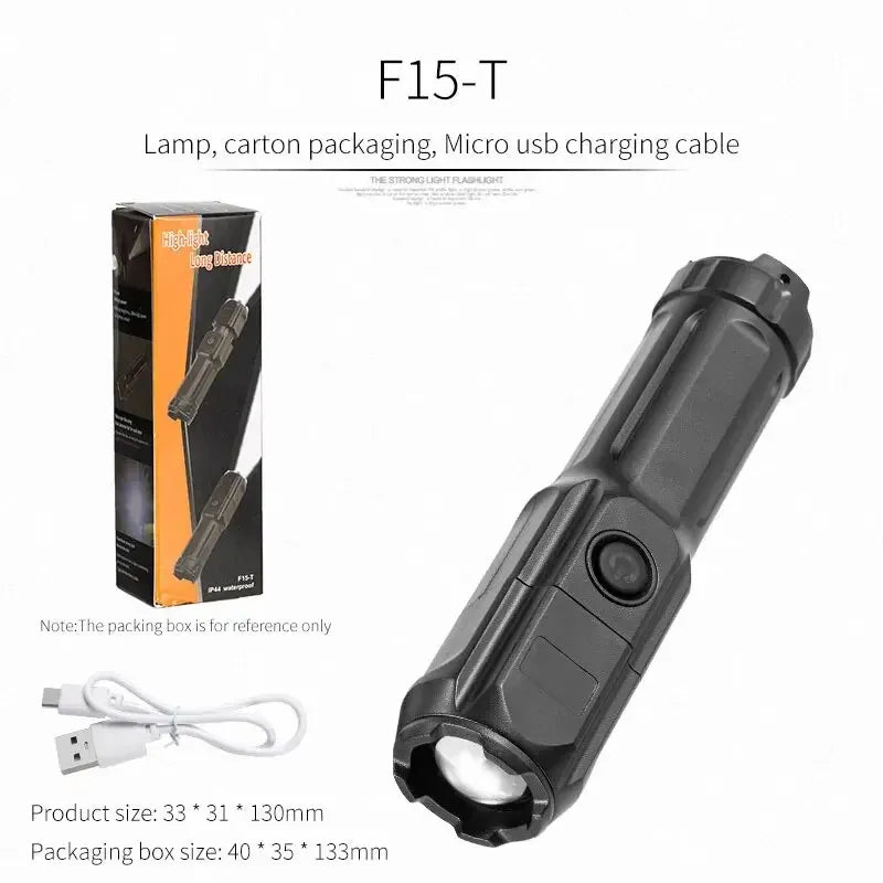 PowerBeam - Rechargeable LED Flashlight with Zoom