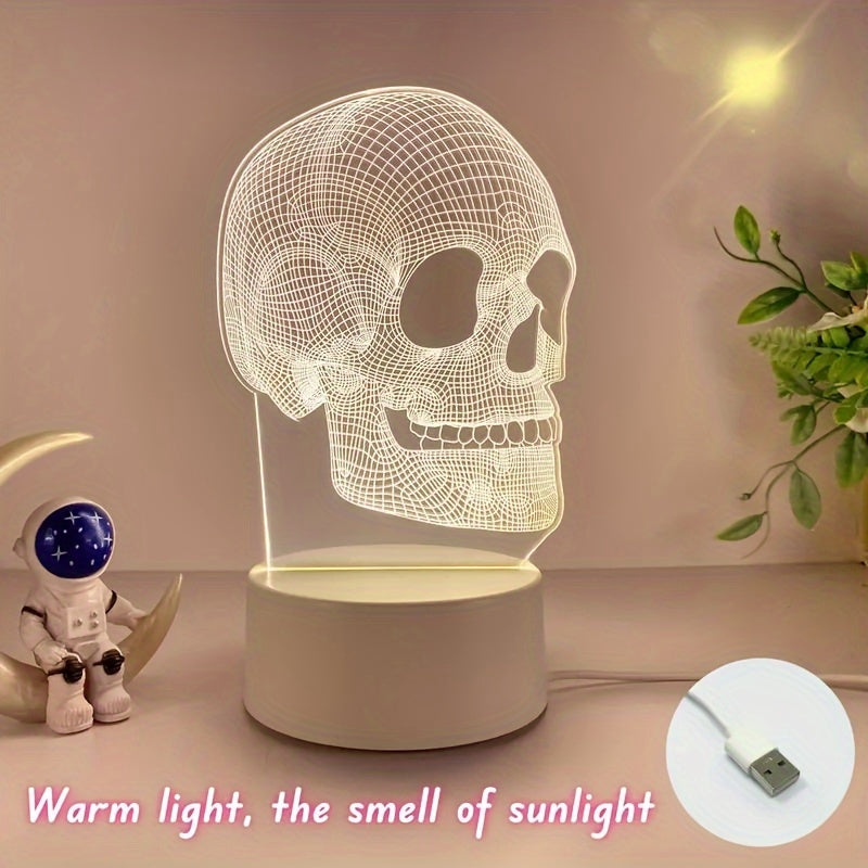 SkullGlow Lamp - Unique 3D LED Table Decoration