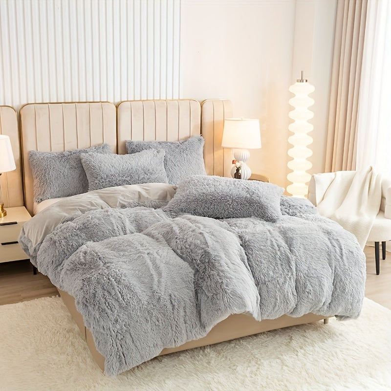 Ultra Plush Plush Bedding Set with Zipper - Luxury & Comfort