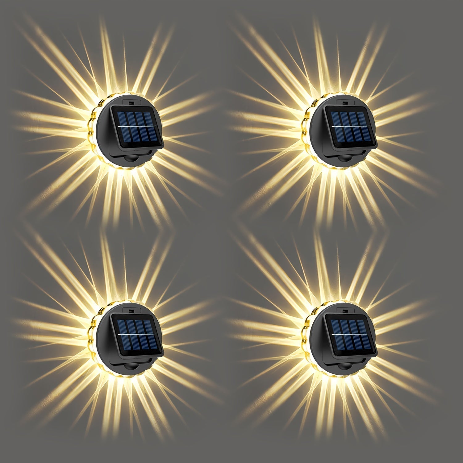 SolarGlow Ljus – Set med 4 Solenergi LED-lampor för Utomhusbruk