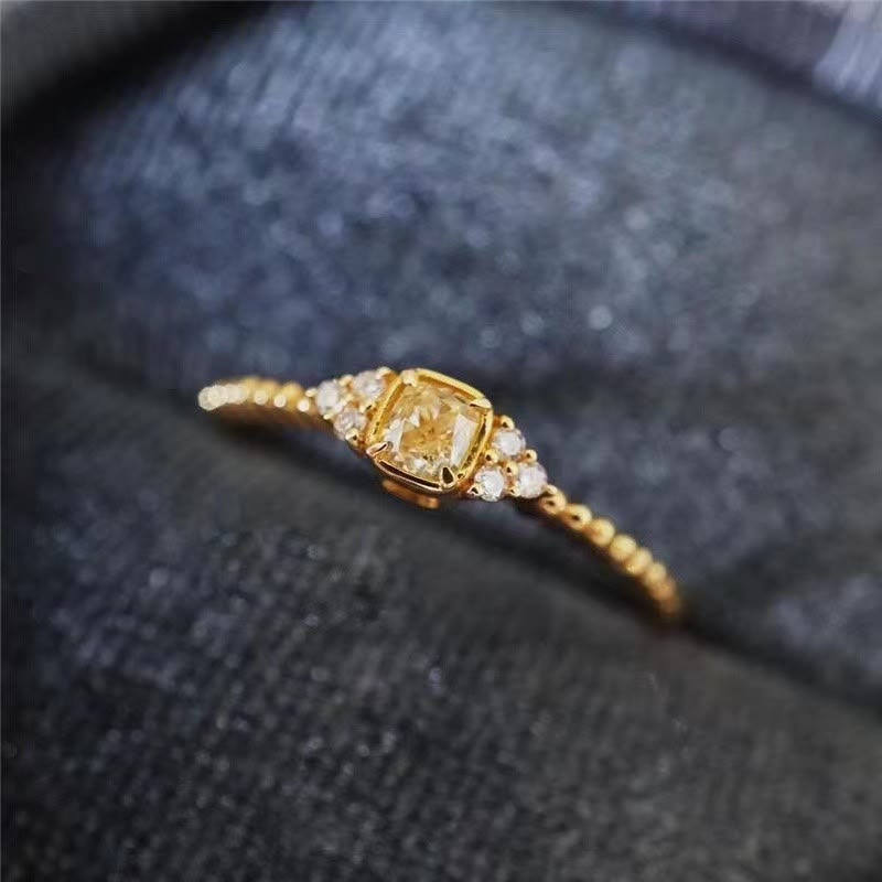 Refined Citrine Ring of Natural Origin - Alina