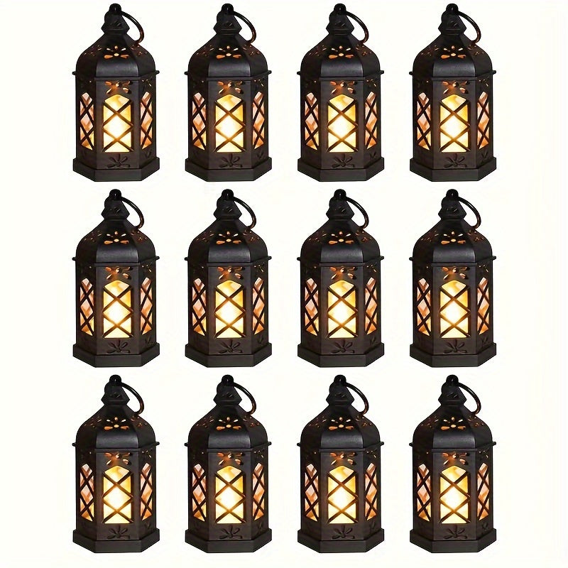 LuxeGlow Lanterner – Rustik LED Set för Festbelysning