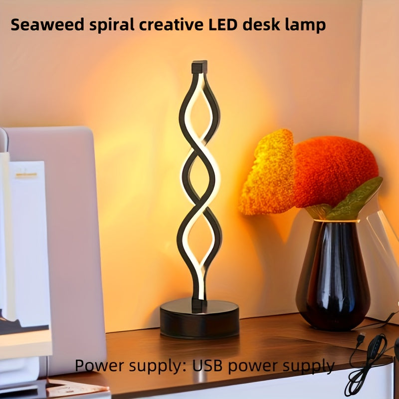 SeaWave Desk Lamp – Modern Aluminum LED Lighting