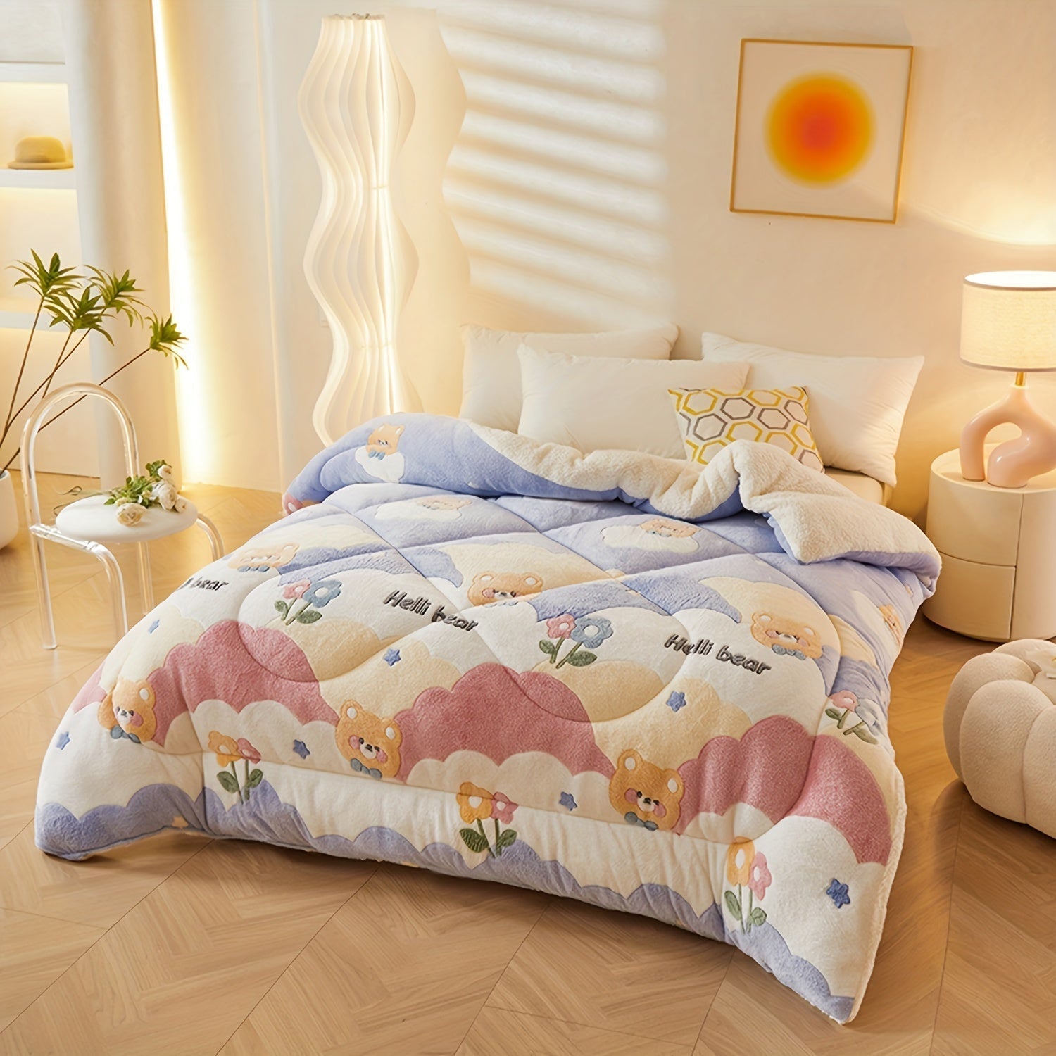 FloralDream – Soft Fleece Winter Blanket