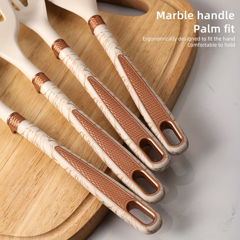 Premium Cooking - Kitchen Joy with the Elegant Silicone Kitchen Utensil Set