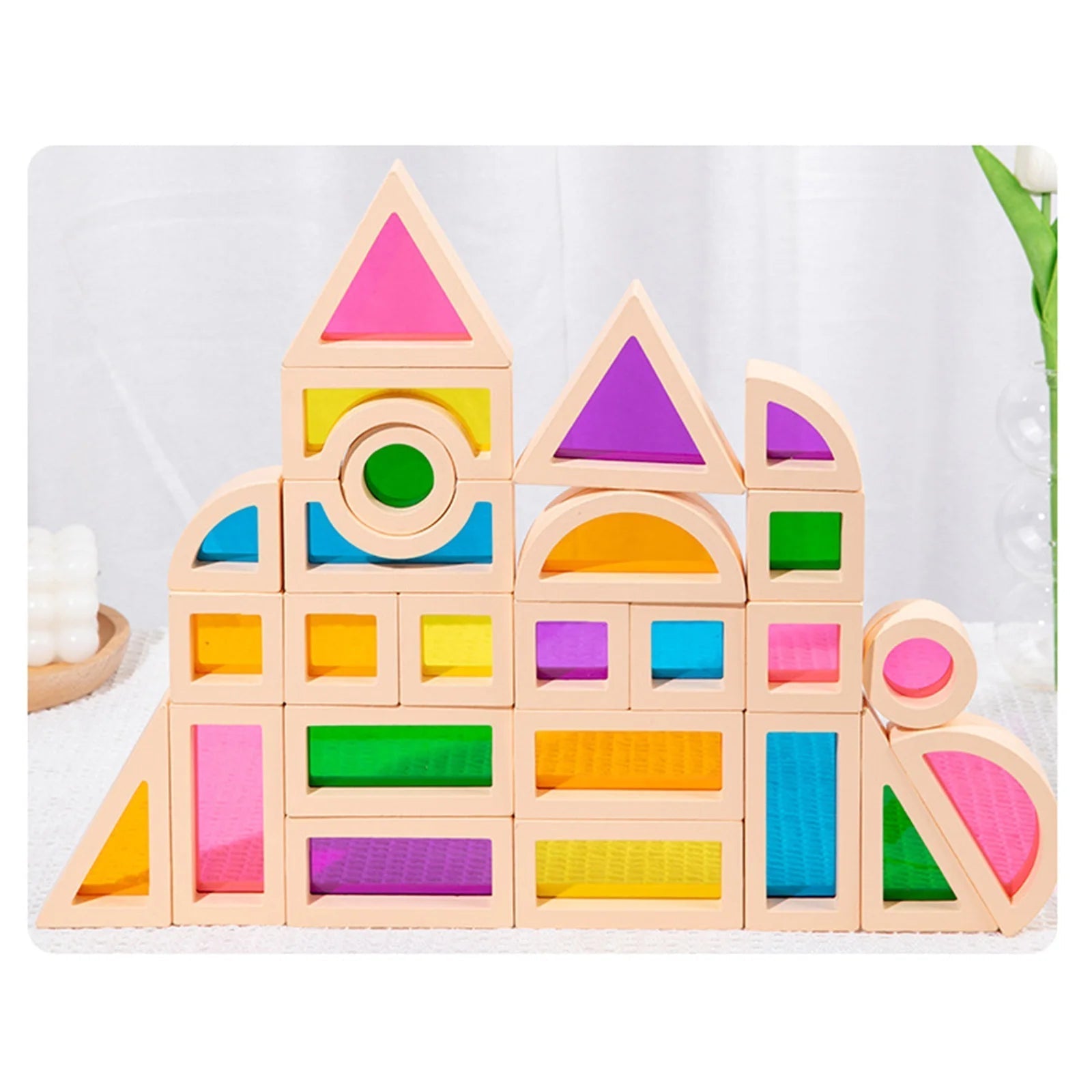 CreativeBlocks – Colorful Wooden Building Blocks for Kids