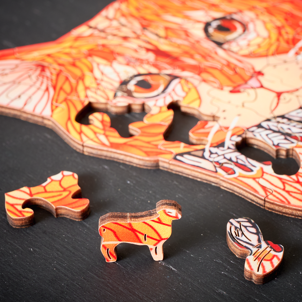 WoodlyShapes Puzzle – Creative Wooden Animals