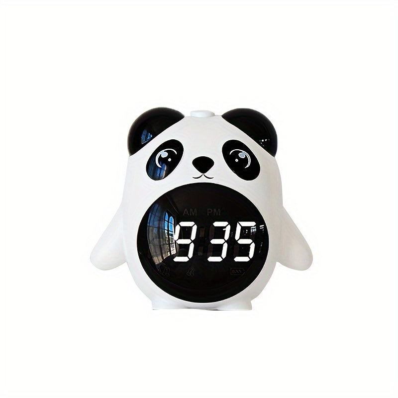 PandaGlow Clock - Cute Rechargeable Alarm Clock with Temperature