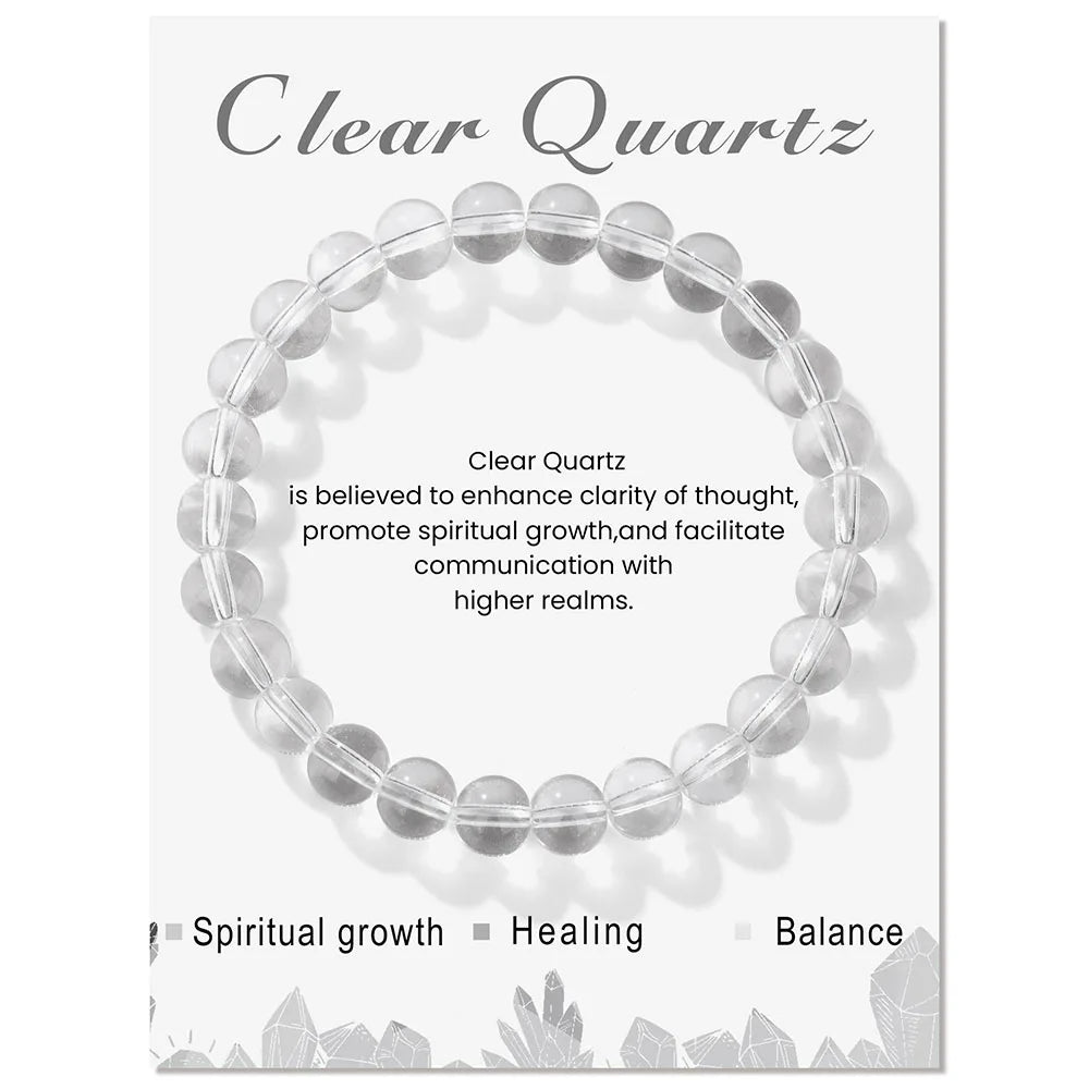 Aria: Natural Crystals Bracelet for Healing Energy