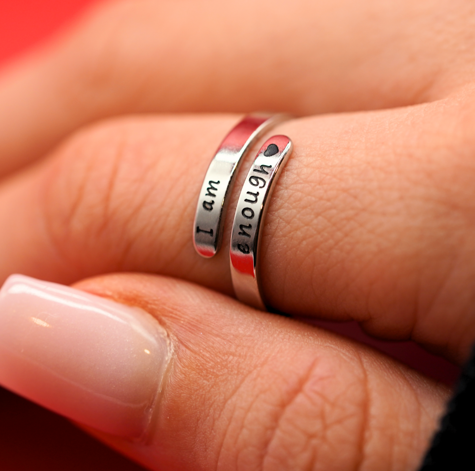I Am Enough Ring – Elegant Jewelry for Self-Love