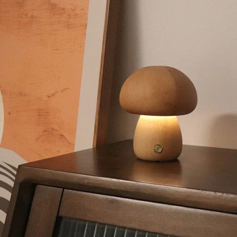 GlowShroom - Atmospheric Wooden LED Night Light