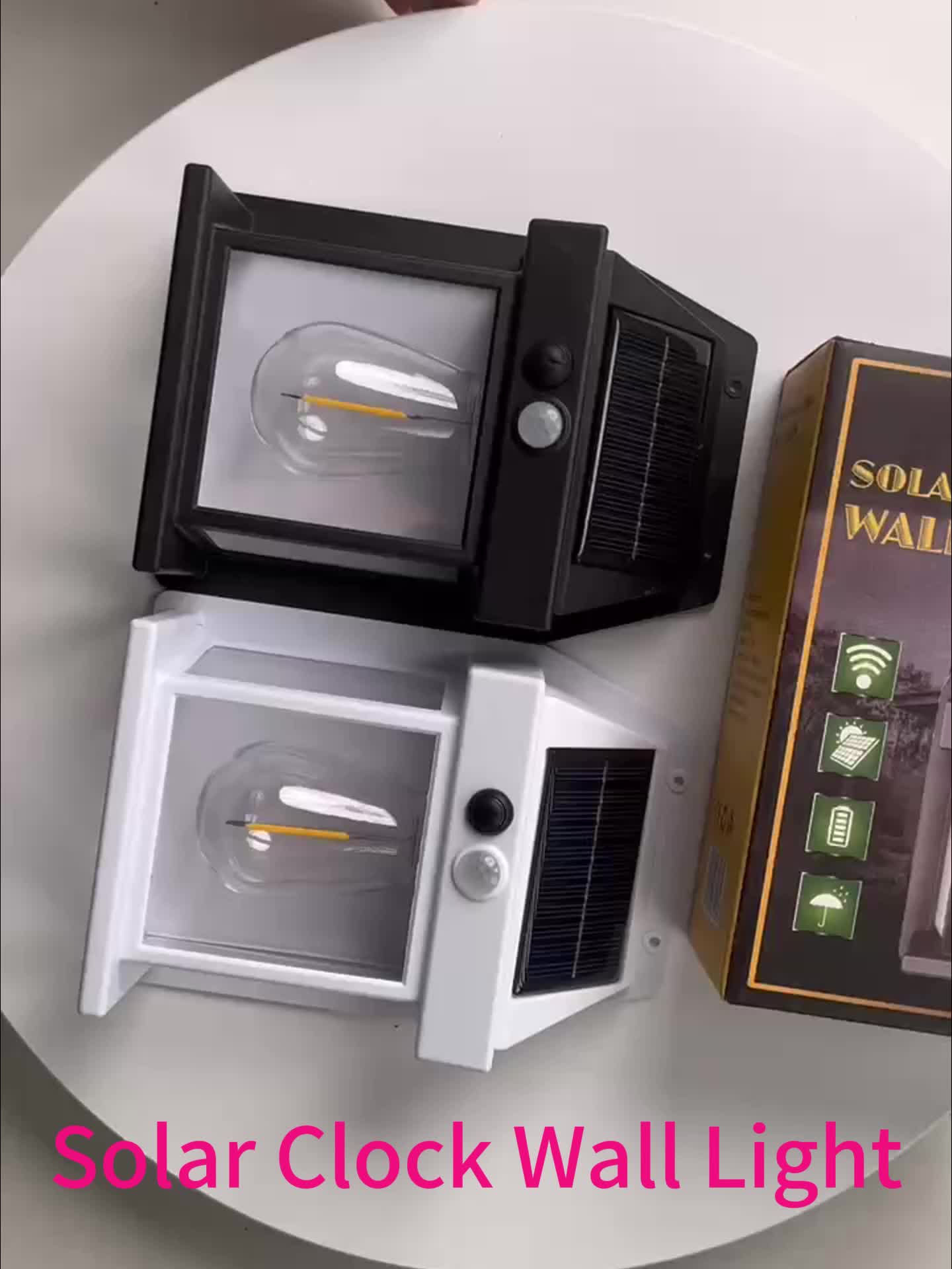 SolarGlow Vägglampa - Solenergi Rörelsesensor LED