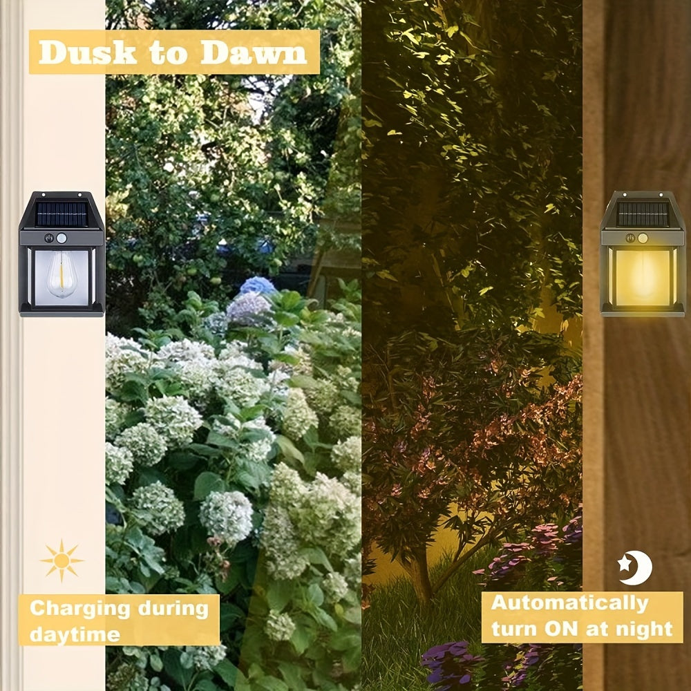 SolarGlow Vägglampa - Solenergi Rörelsesensor LED