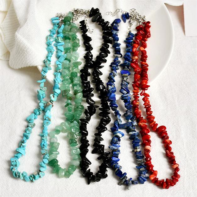 Elegant Polished Crystal Necklace - Lina