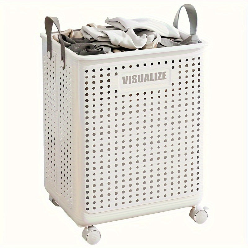 Efficient – Foldable Laundry Basket with Wheels for Easy Transport